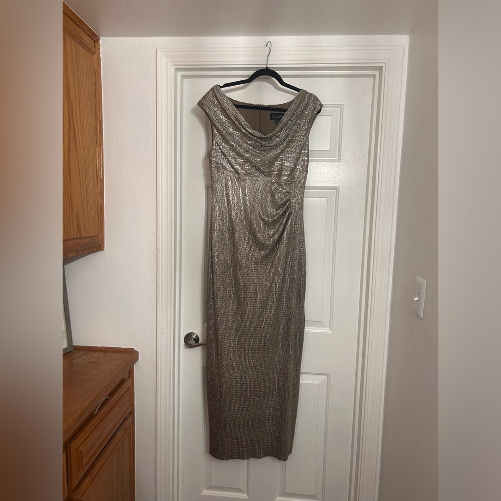 Connected Apparel Silver Dress